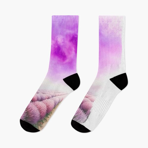 Item preview, Lavendel Field in Watercolour - @fluidwatercolor designed and sold by fluidwatercolor.