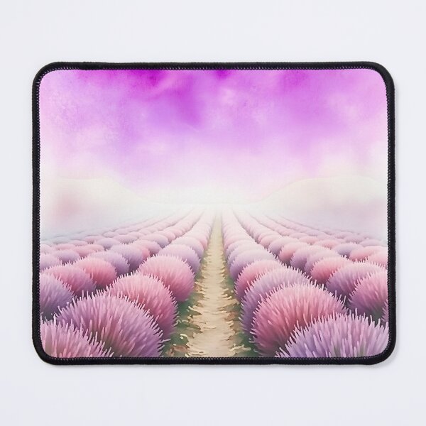 Item preview, Lavendel Field in Watercolour - @fluidwatercolor designed and sold by fluidwatercolor.