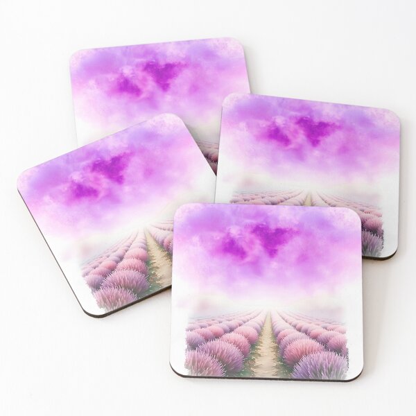 Item preview, Lavendel Field in Watercolour - @fluidwatercolor designed and sold by fluidwatercolor.