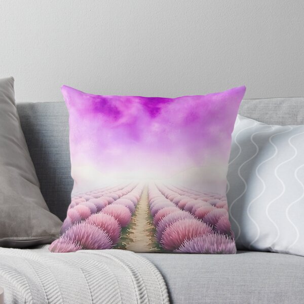 Item preview, Lavendel Field in Watercolour - @fluidwatercolor designed and sold by fluidwatercolor.