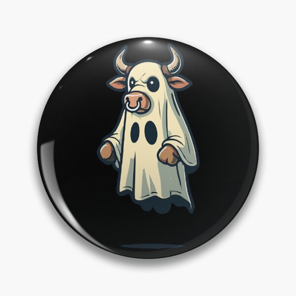 Item preview, Lustiges Kuh Gespenst Bull Sheet Halloween designed and sold by LuminOrb.