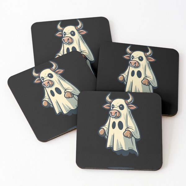 Item preview, Lustiges Kuh Gespenst Bull Sheet Halloween designed and sold by LuminOrb.