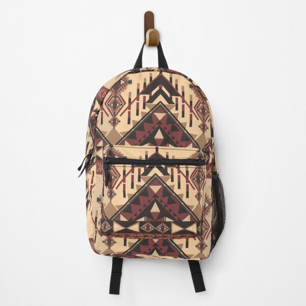 Item preview, ethnic pattern, geometric,on background, red brown,design, tribal fabric. designed and sold by DMTJ.