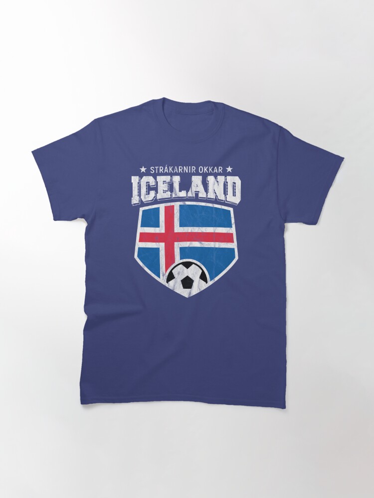 "Iceland Football National Flag T Shirt World Soccer Jersey Cup" T