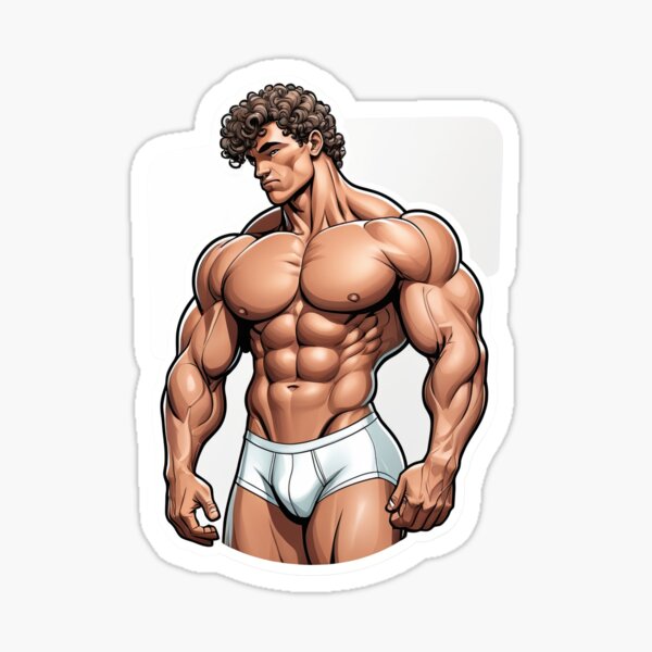 Artikel-Vorschau von Neue Serie: Bodybuilder Sticker #43, designt und verkauft von ForeverPrintsOK.