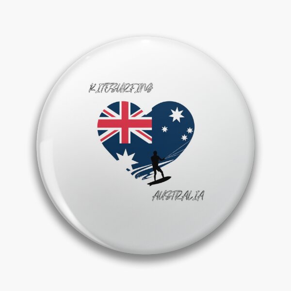 Item preview, Kitesurf design with Australia heart silhouette designed and sold by StyleFused.