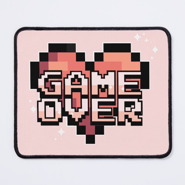 Item preview, Game Over Pixel Heart designed and sold by WhisperingDusk.