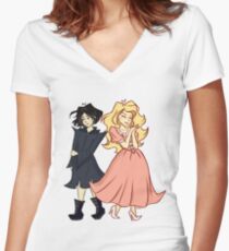 The School for Good and Evil Women's Fitted V-Neck T-Shirt