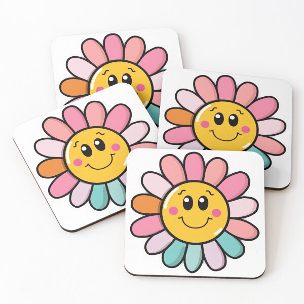 Item preview, smiling flower designed and sold by minimal-store98.
