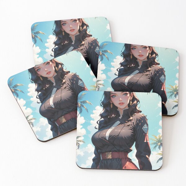 Item preview, Anime Girl with Brunette Hair Beautiful Artwork designed and sold by WaifuBrowser.
