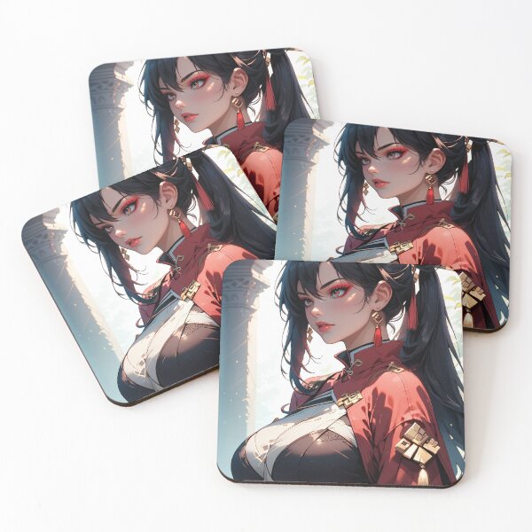Item preview, Anime Girl with Red Eyes Beautiful Artwork designed and sold by WaifuBrowser.