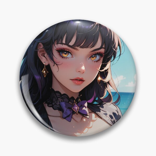 Item preview, Anime Girl with Purple Hair Beautiful Artwork designed and sold by WaifuBrowser.