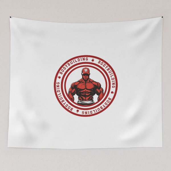 Item preview, Bodybuilding, red and white logo effect graphics designed and sold by silent-violin.