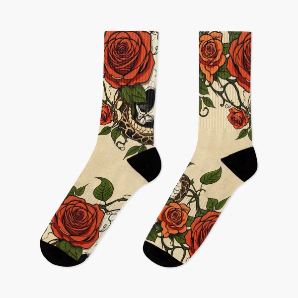 Item preview, Serpiente y calavera con rosas: diseño de tatuaje gótico designed and sold by MindM.