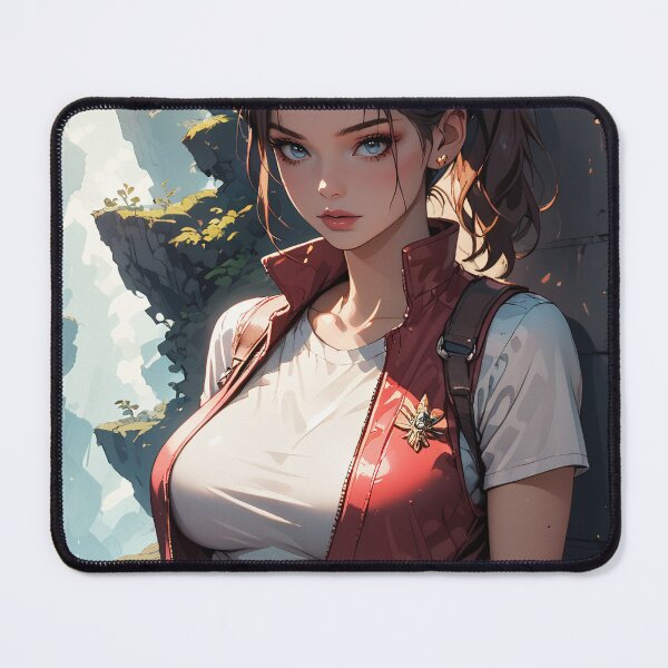 Item preview, Anime Girl with Ponytail in Catacombs designed and sold by WaifuBrowser.
