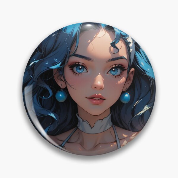 Item preview, Anime Furry Cat Girl with Blue Hair designed and sold by WaifuBrowser.