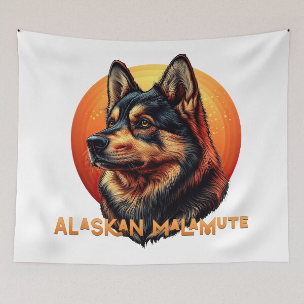 Item preview, Poster Prints T-Shirt Design - Dog Breeds: Alaskan Malamute designed and sold by ForeverPrintsOK.
