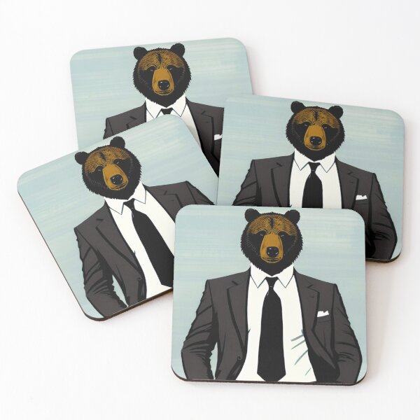 Item preview, Grizzly Boss in a Suit: Power and Elegance designed and sold by GrizzlyCollective.