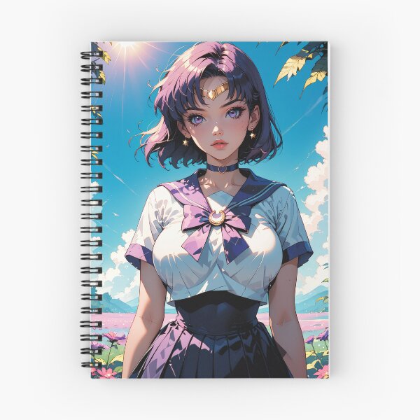 Item preview, Anime Schoolgirl in Purple White Outfit designed and sold by WaifuBrowser.