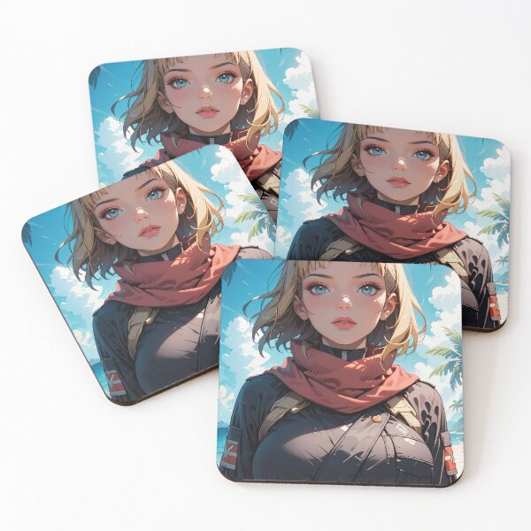 Item preview, Anime Blonde Girl on the Beach designed and sold by WaifuBrowser.