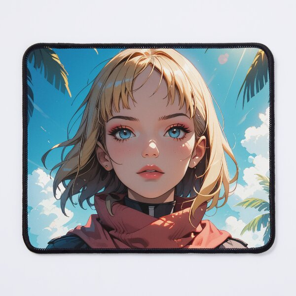 Item preview, Anime Blonde Girl on the Beach designed and sold by WaifuBrowser.