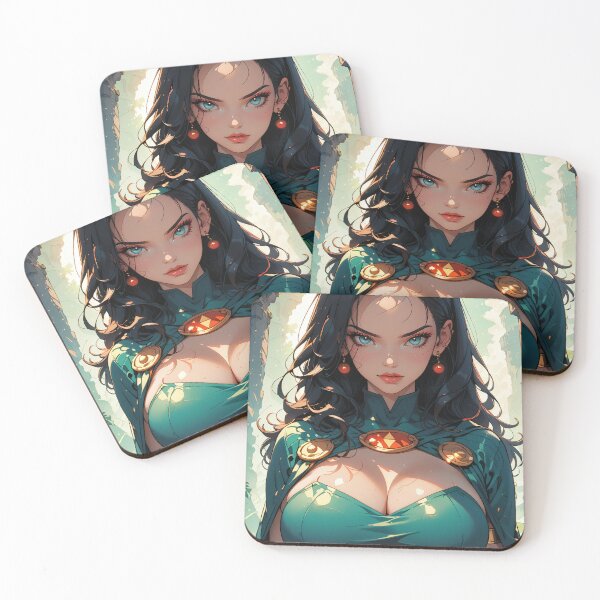 Item preview, Anime Queen Girl in Green Outfit designed and sold by WaifuBrowser.