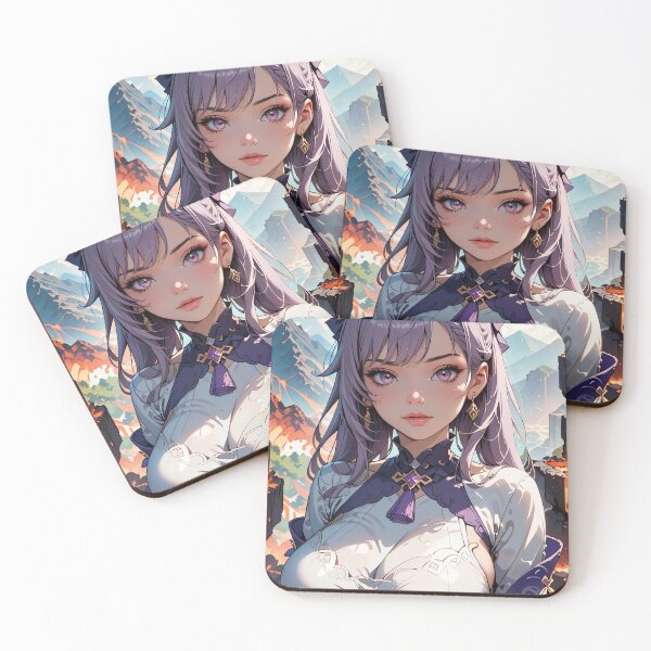 Item preview, Anime Girl with Violet Hair designed and sold by WaifuBrowser.