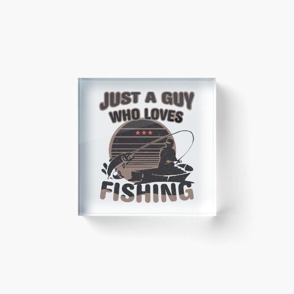 Item preview,  JUST A GUY WHO LOVES FISHING VINTAGE designed and sold by Arihanedesigner.