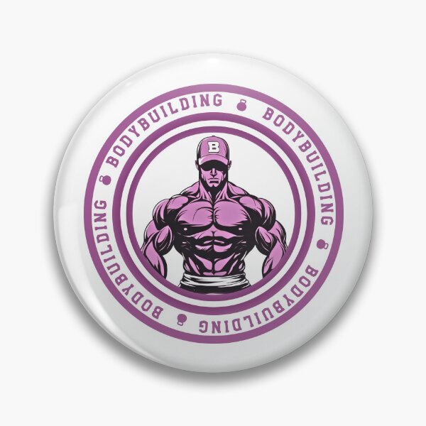 Item preview, Bodybuilding, violet and white logo effect graphics designed and sold by silent-violin.