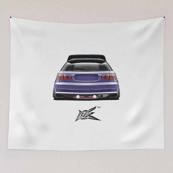Item preview, civic eg rear purple  designed and sold by NaquashM.
