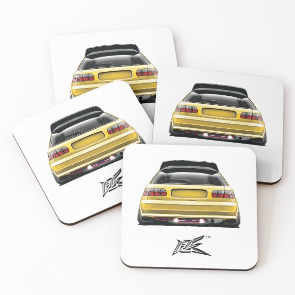 Item preview, civic eg rear yellow  designed and sold by NaquashM.