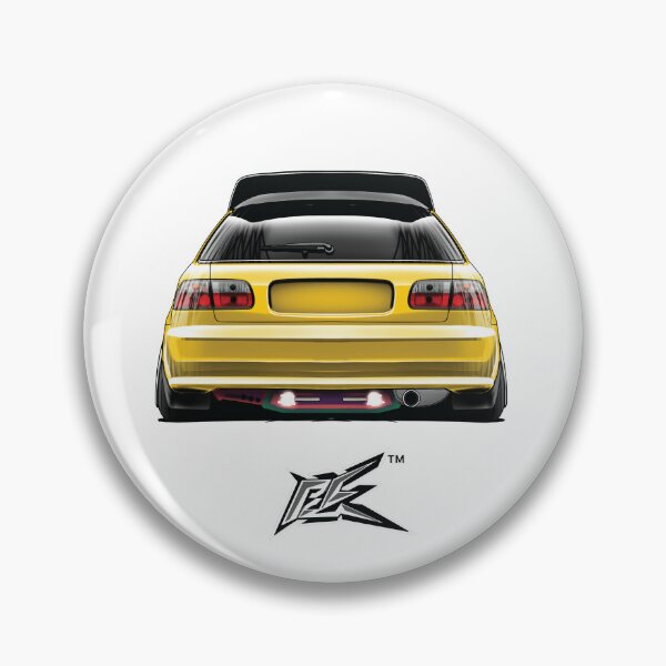 Item preview, civic eg rear yellow  designed and sold by NaquashM.