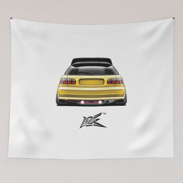 Item preview, civic eg rear yellow  designed and sold by NaquashM.