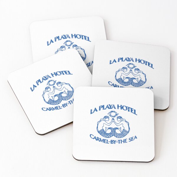 Item preview, 1980s La Playa Hotel - Steve Jobs - blue print - worn, aged print  designed and sold by retropetrol.
