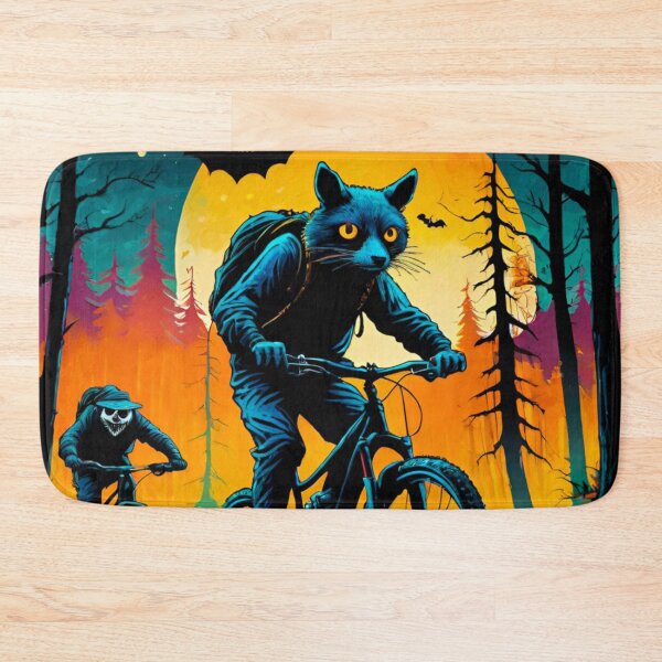 Item preview, Haunted Trails: Halloween Animals on Mountain Bikes designed and sold by GrizzlyCollective.