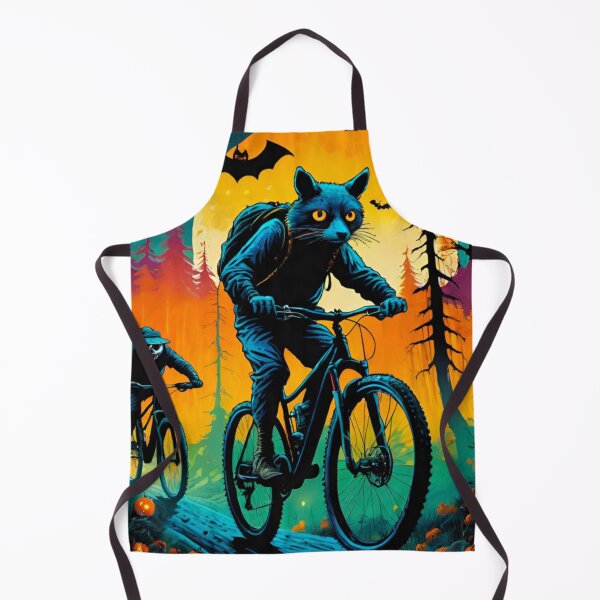 Item preview, Haunted Trails: Halloween Animals on Mountain Bikes designed and sold by GrizzlyCollective.