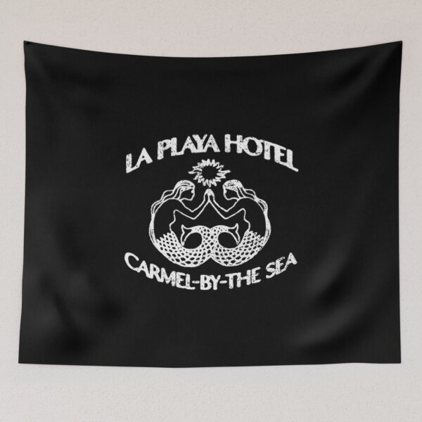 Item preview, 1980s La Playa Hotel - Steve Jobs - white print - worn, aged print  designed and sold by retropetrol.