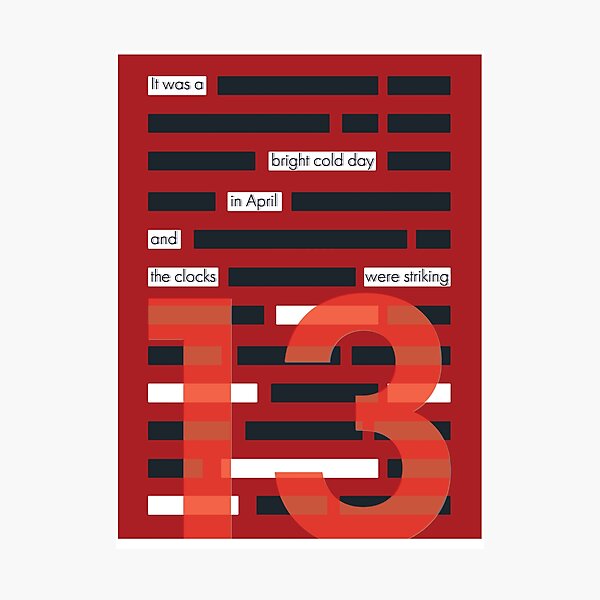 The Clocks Were Striking Thirteen Gicl\u00e9e Print Wall Hangings