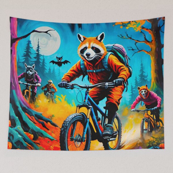 Item preview, Halloween Mountain Bike Madness designed and sold by GrizzlyCollective.