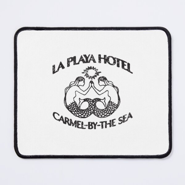 Item preview, 1980s La Playa Hotel - Steve Jobs - black print - worn, aged print designed and sold by retropetrol.