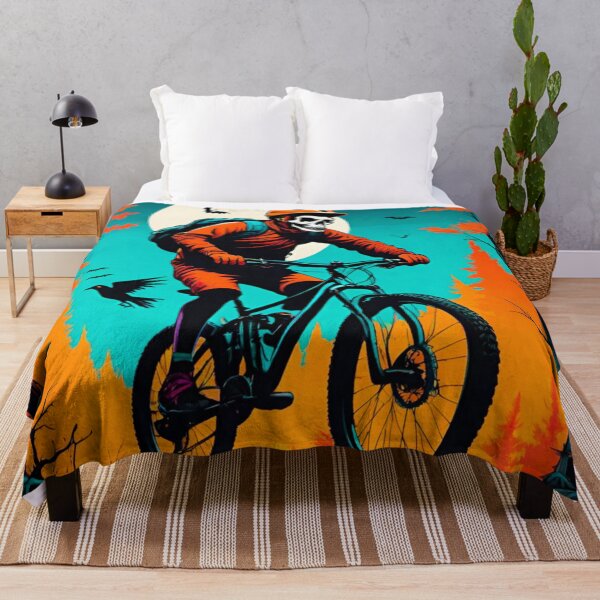 Item preview, Spooky MTB Ride: Halloween Animals on the Trails designed and sold by GrizzlyCollective.