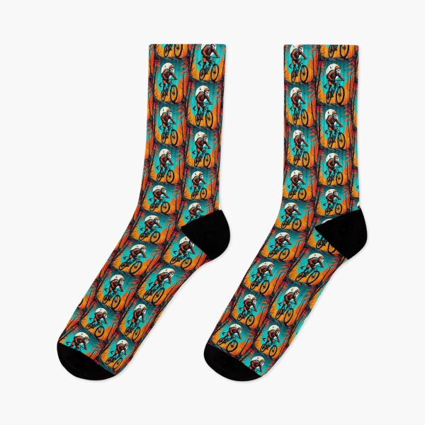 Item preview, Spooky MTB Ride: Halloween Animals on the Trails designed and sold by GrizzlyCollective.