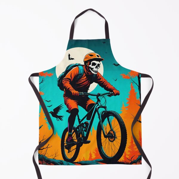 Item preview, Spooky MTB Ride: Halloween Animals on the Trails designed and sold by GrizzlyCollective.