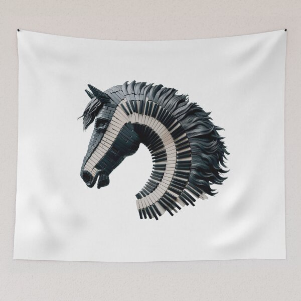 Item preview, Horse Harmony: Ebony Piano Pony designed and sold by jglobal360.