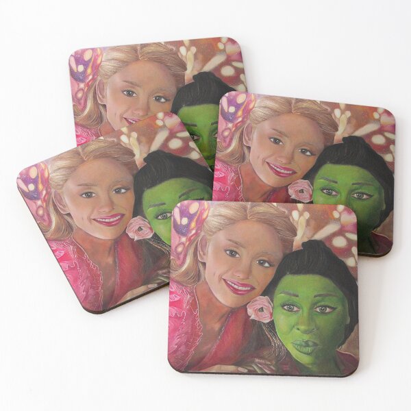 Item preview, Glinda and Elphaba Hand-Drawn Portrait designed and sold by silsketches.
