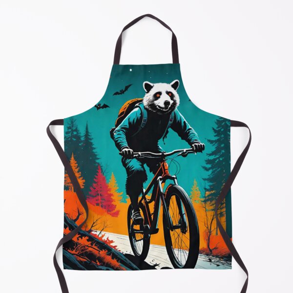 Item preview, Spooky MTB Riding Animals in a Dark and Eerie Halloween Forest designed and sold by GrizzlyCollective.