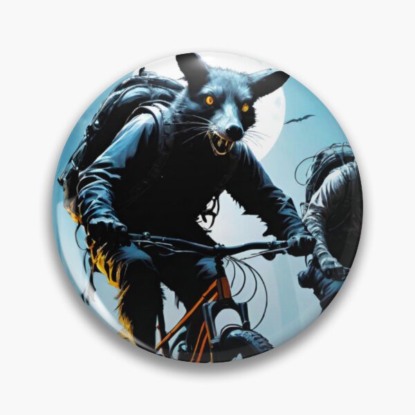Item preview, Haunted Forest MTB Adventure with Halloween Animals designed and sold by GrizzlyCollective.