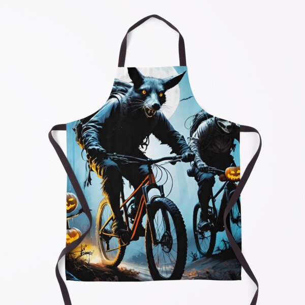 Item preview, Haunted Forest MTB Adventure with Halloween Animals designed and sold by GrizzlyCollective.