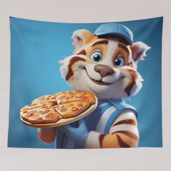 Item preview, Tiger brings pizza designed and sold by Mauswohn.
