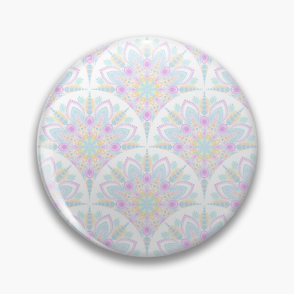 Item preview, Pastel Rainbow Ice Cream Sundae Art Deco Mandala designed and sold by Triplicate Limited.